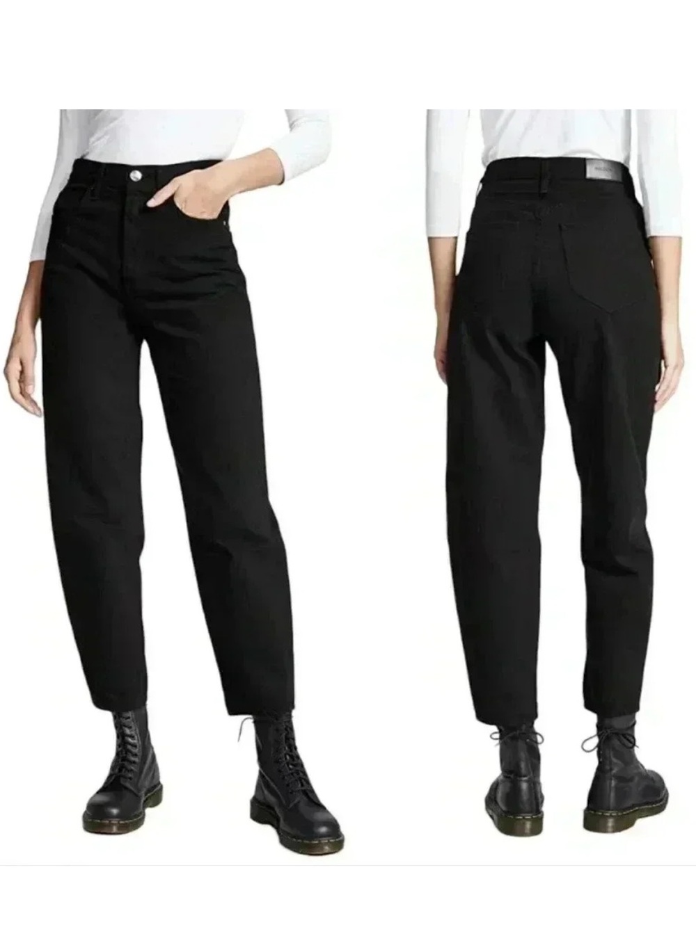 GOLDSIGN Curved Jeans in Black